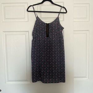 Timing Dark Purple Floral Mini Dress